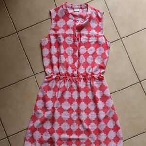 Merona Pink and White Sleeveless Dress